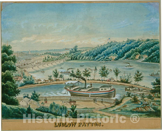 Art Print : The Ludlow Patton, c. 1875 - Vintage Wall Art