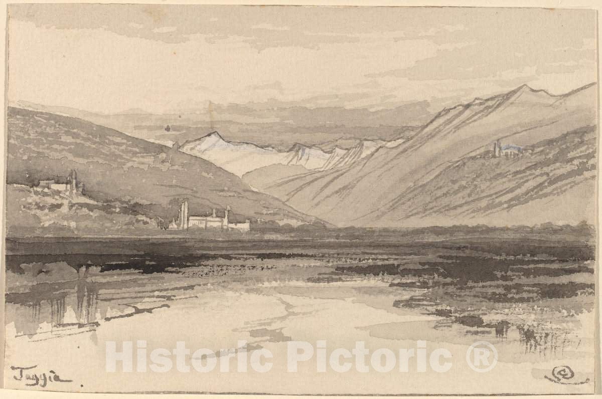 Art Print : Edward Lear, Taggia, c.1885 - Vintage Wall Art