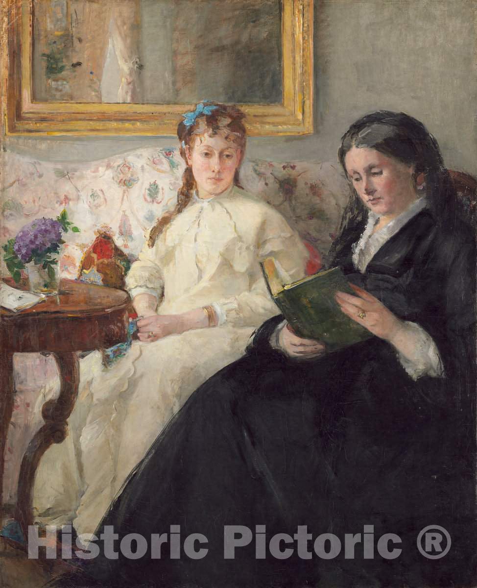 Art Print : Berthe Morisot, The Mother and Sister of The Artist, c.1870 - Vintage Wall Art