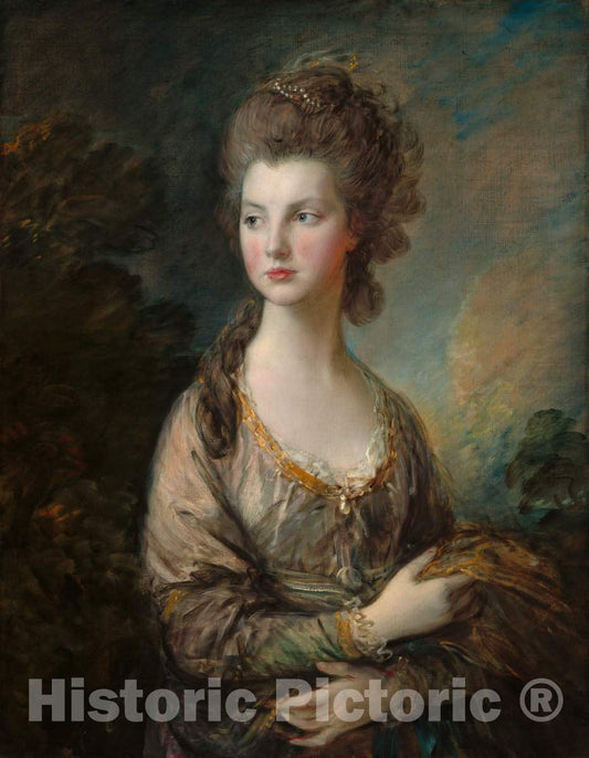 Art Print : Thomas Gainsborough, The Hon. Mrs. Thomas Graham, c.1776 - Vintage Wall Art