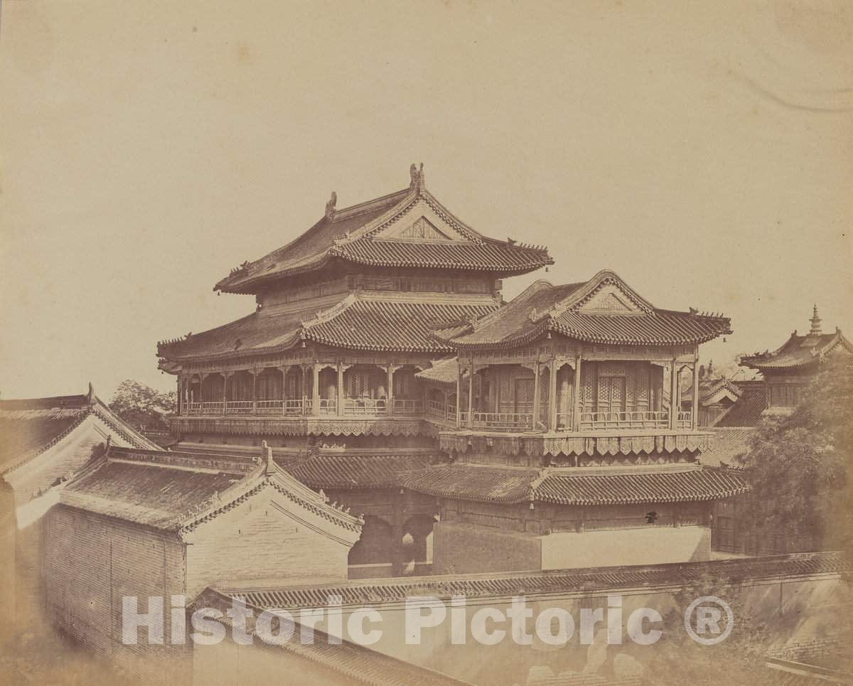 Art Print : Felice Beato, Temple of Confucius, Pekin, October 1860, 1860 - Vintage Wall Art