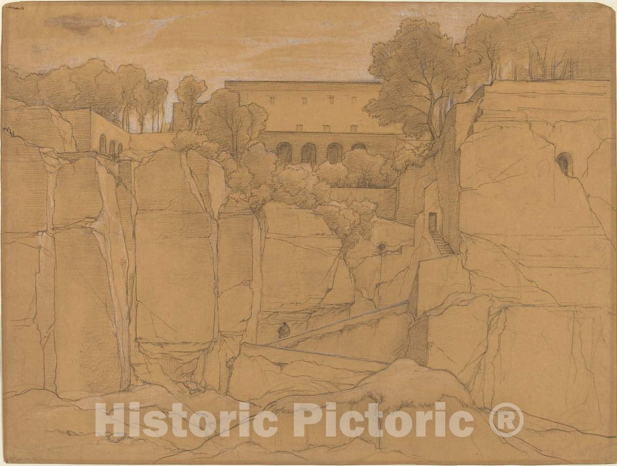 Art Print : FranÃ§ois-Ã‰douard Bertin, Sorrento - Vintage Wall Art