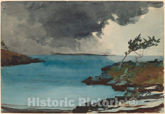 Art Print : Winslow Homer, The Coming Storm, 1901 - Vintage Wall Art