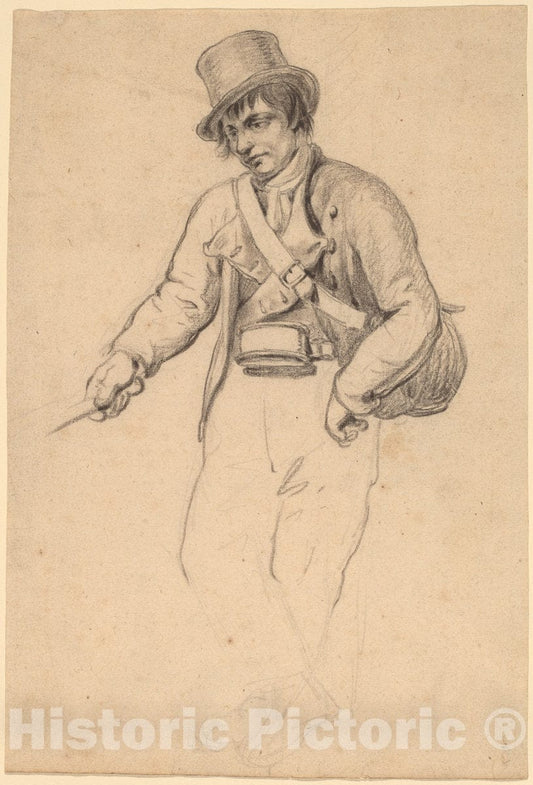 Art Print : John Wesley Jarvis, Irish Fisherman - Vintage Wall Art