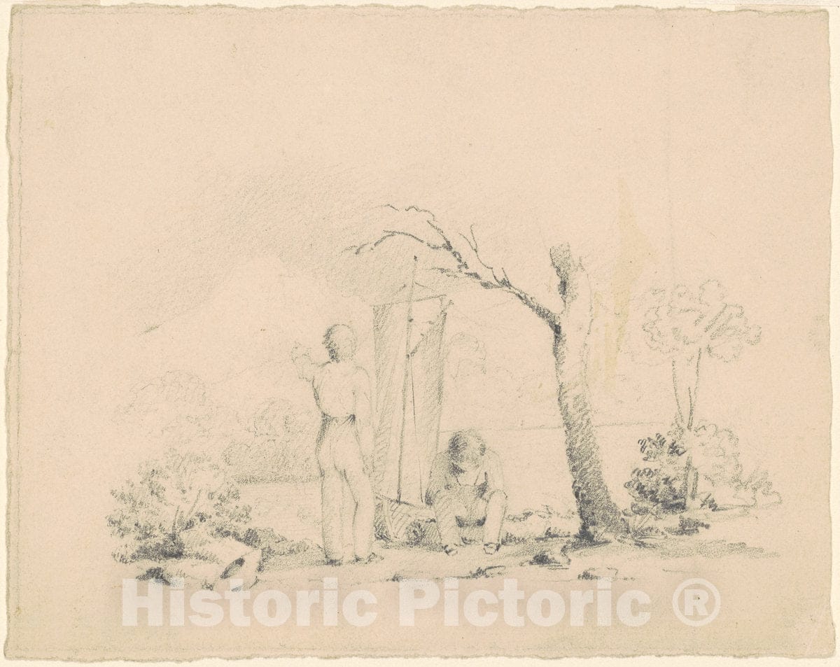Art Print : Clonney, Boys with a Boat, c. 1830-1835 - Vintage Wall Art