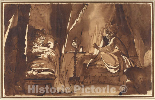 Art Print : Henry Fuseli, Midnight, 1765 - Vintage Wall Art