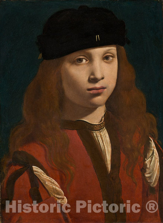 Art Print : Giovanni Antonio Boltraffio, Portrait of a Youth, c.1497 - Vintage Wall Art