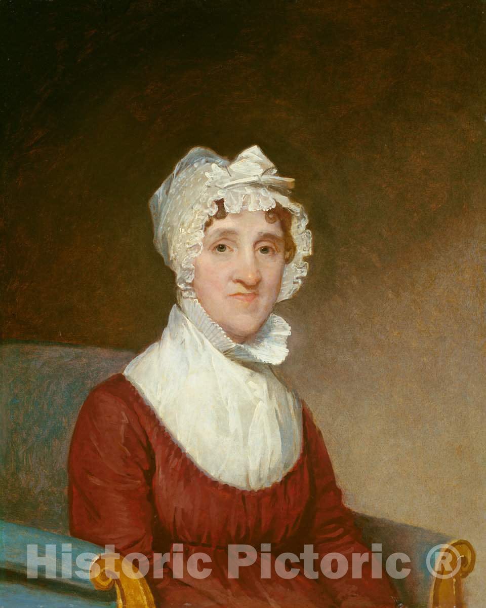 Art Print : Gilbert Stuart, Sarah Homes Tappan (Mrs. Benjamin Tappan), 1814 - Vintage Wall Art