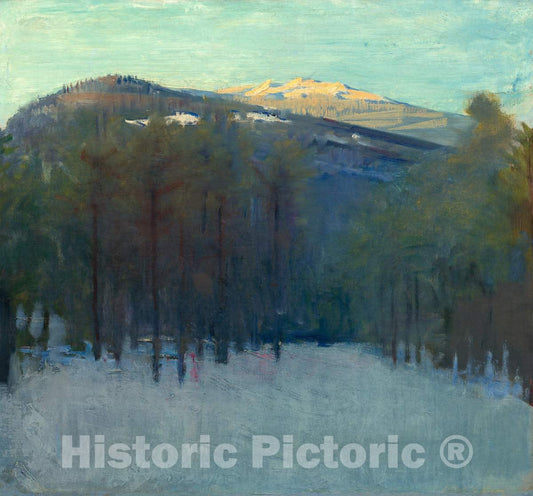 Art Print : Abbott Thayer, Mount Monadnock, c.1913 - Vintage Wall Art