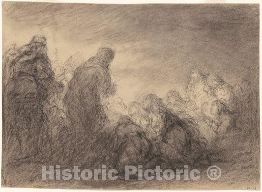 Art Print : Robert W. Weir, Group of Figures, 19th Century - Vintage Wall Art