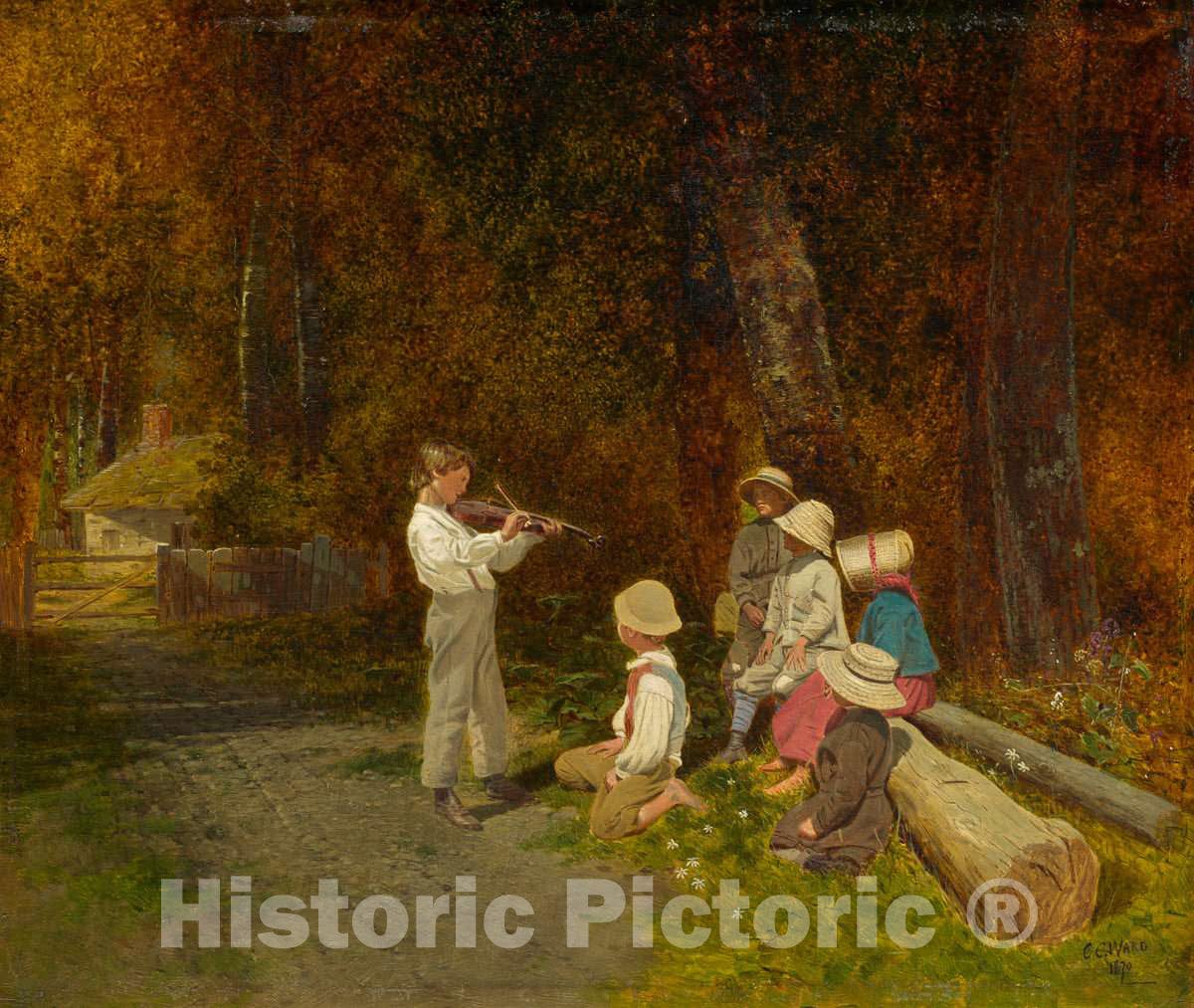 Art Print : Charles Caleb Ward, His First Appearance in Public, 1870 - Vintage Wall Art