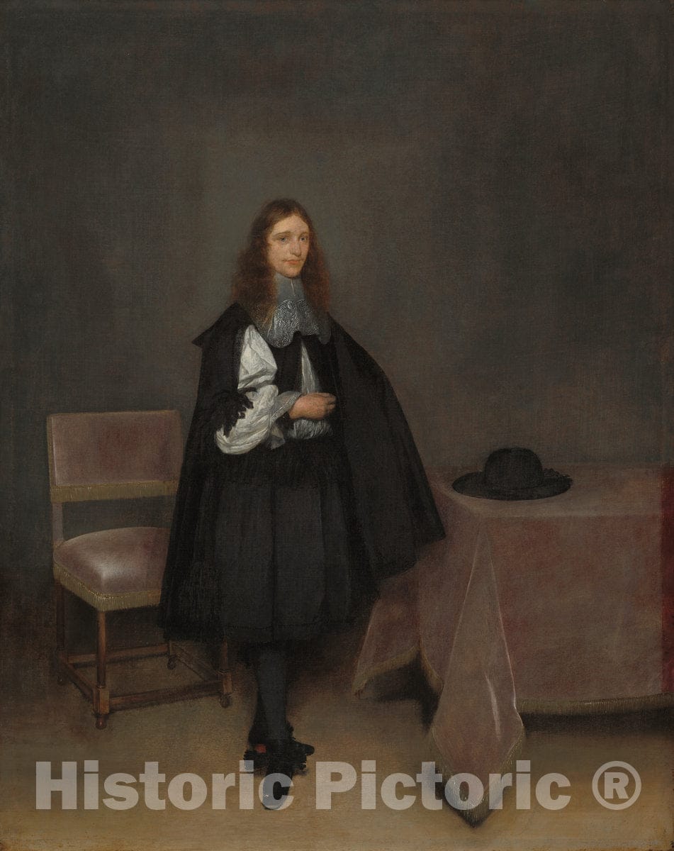 Art Print : Gerard TER Borch The Younger, Gerhard Van Suchtelen, c. 1666 - Vintage Wall Art