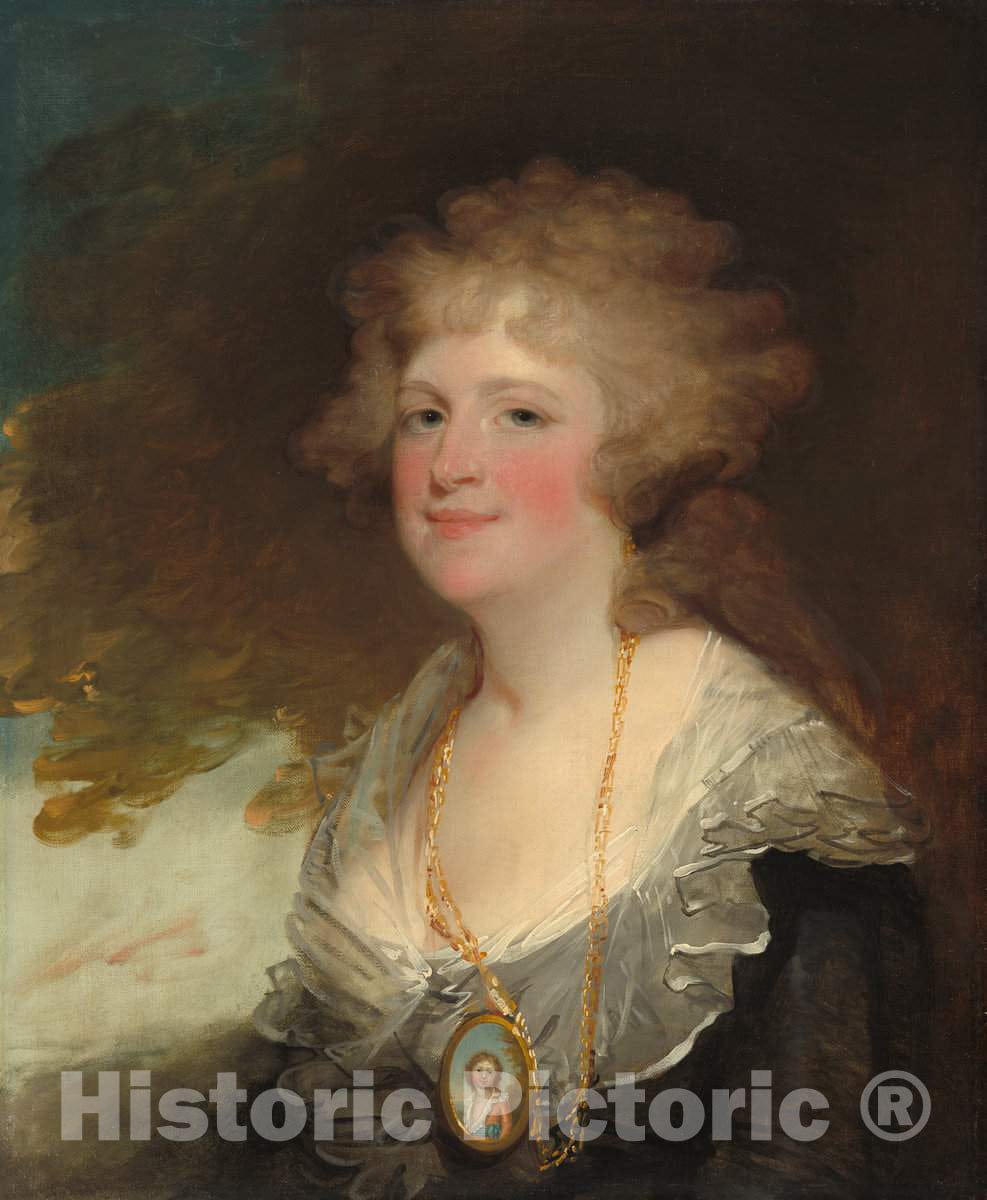 Art Print : Gilbert Stuart, Sarah Shippen Lea (Mrs. Thomas Lea), c. 1798 - Vintage Wall Art