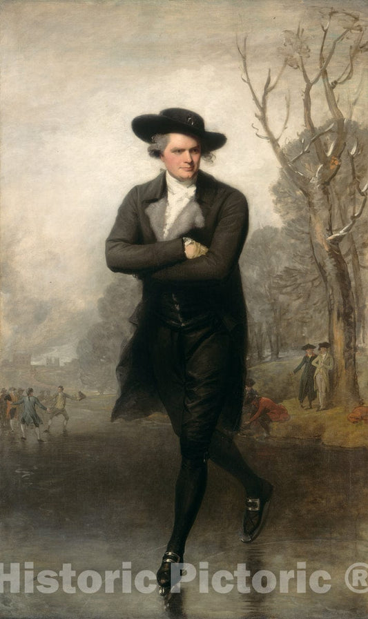 Art Print : Gilbert Stuart, The Skater (Portrait of William Grant), 1782 - Vintage Wall Art
