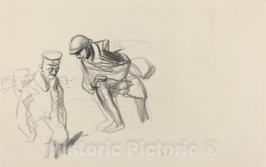 Art Print : Louis Forain, Lost Illusions, 1918 - Vintage Wall Art