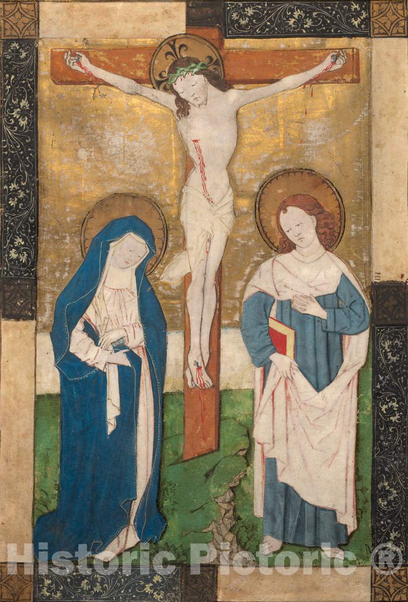 Art Print : The Crucifixion, Late 15th Century - Vintage Wall Art