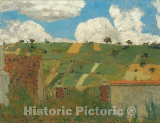 Art Print : Edouard Vuillard, Landscape of The ILE-de-France, c. 1894 - Vintage Wall Art