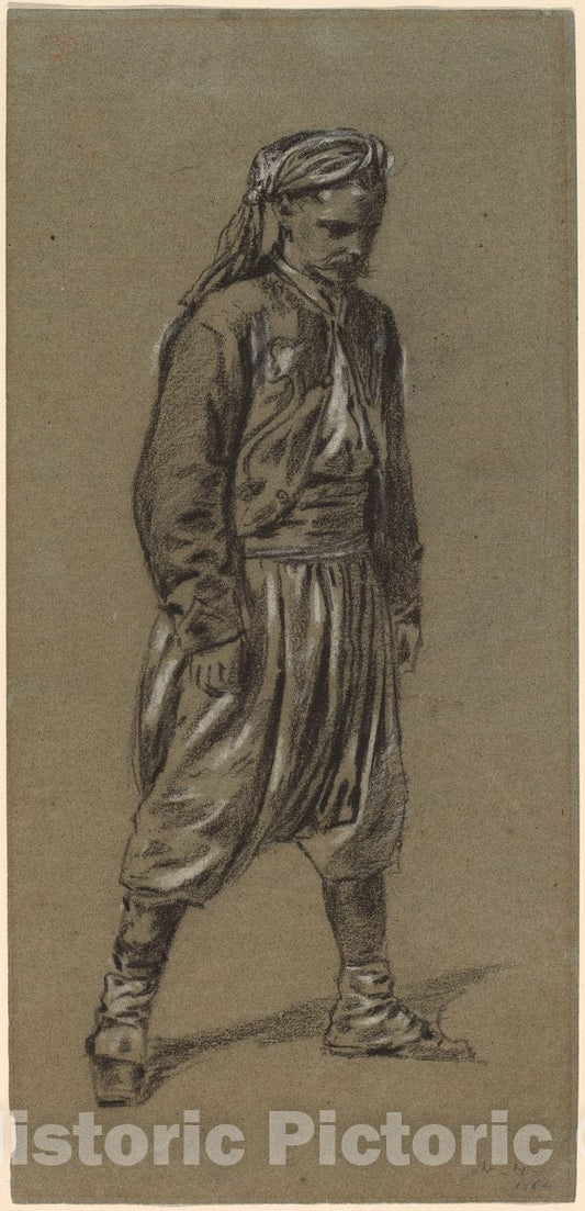 Art Print : Winslow Homer, Zouave, 1864 - Vintage Wall Art