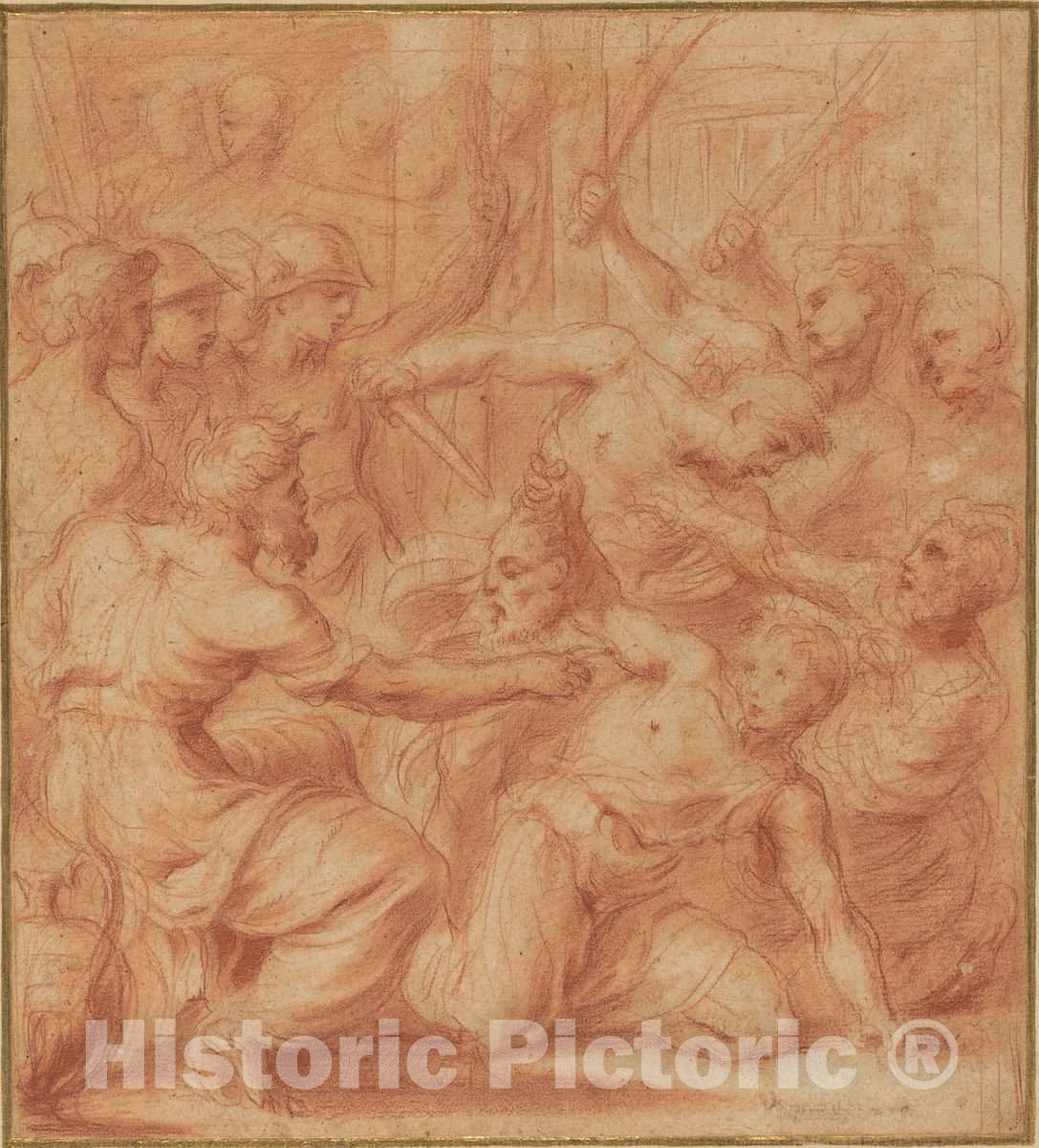 Art Print : Carlo Maratta, Judith with The Head of Holofernes - Vintage Wall Art