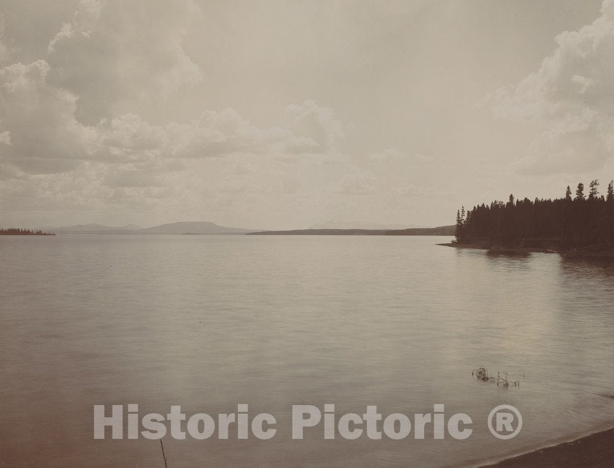 Art Print : F. Jay Haynes, Yellowstone Lake, 1880s - Vintage Wall Art
