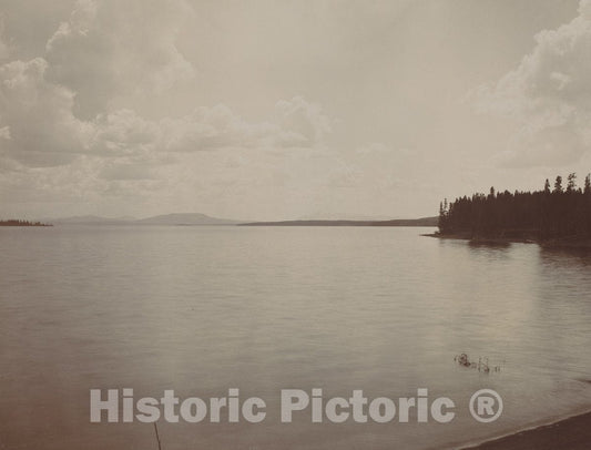 Art Print : F. Jay Haynes, Yellowstone Lake, 1880s - Vintage Wall Art