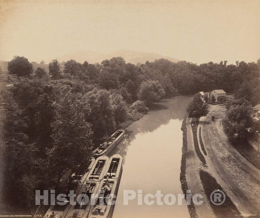 Art Print : William H. Rau, Morris Canal from Green's Bridge, c. 1895 - Vintage Wall Art