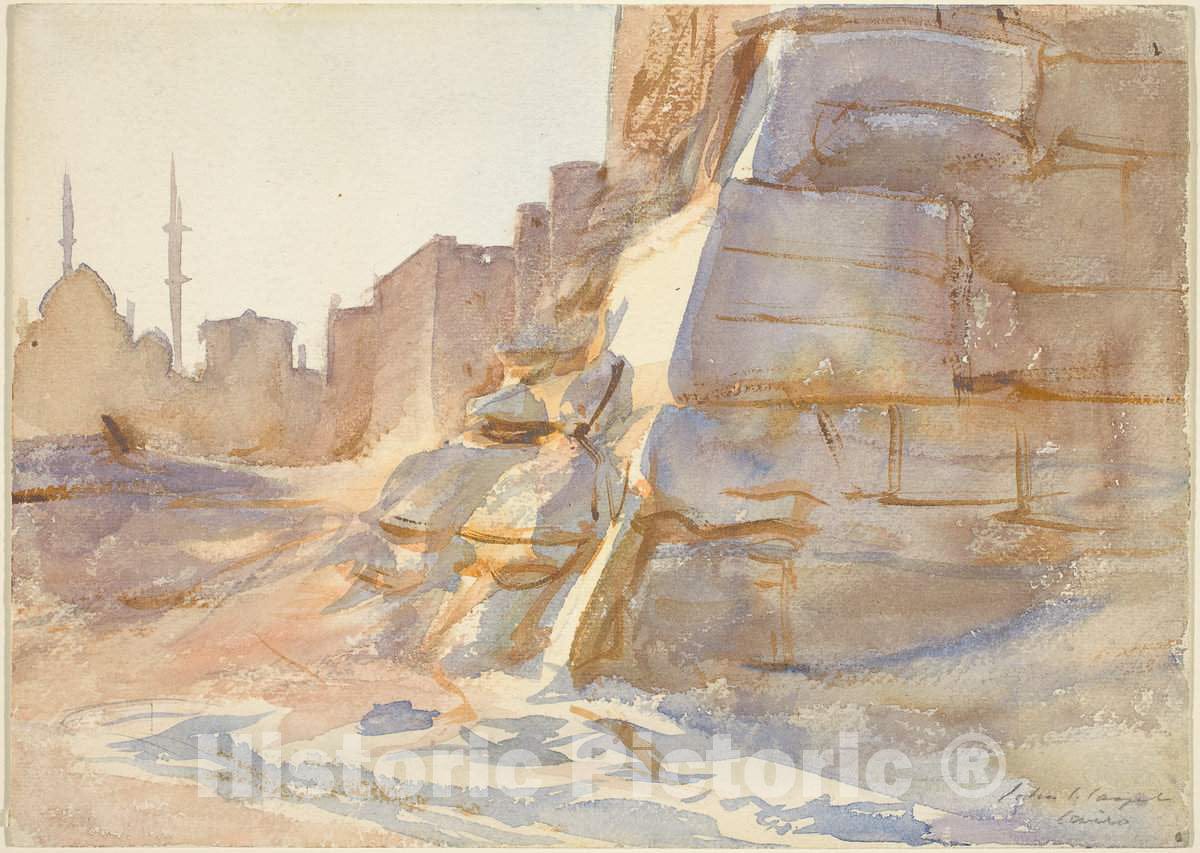 Art Print : John Singer Sargent, Cairo, c. 1891 - Vintage Wall Art