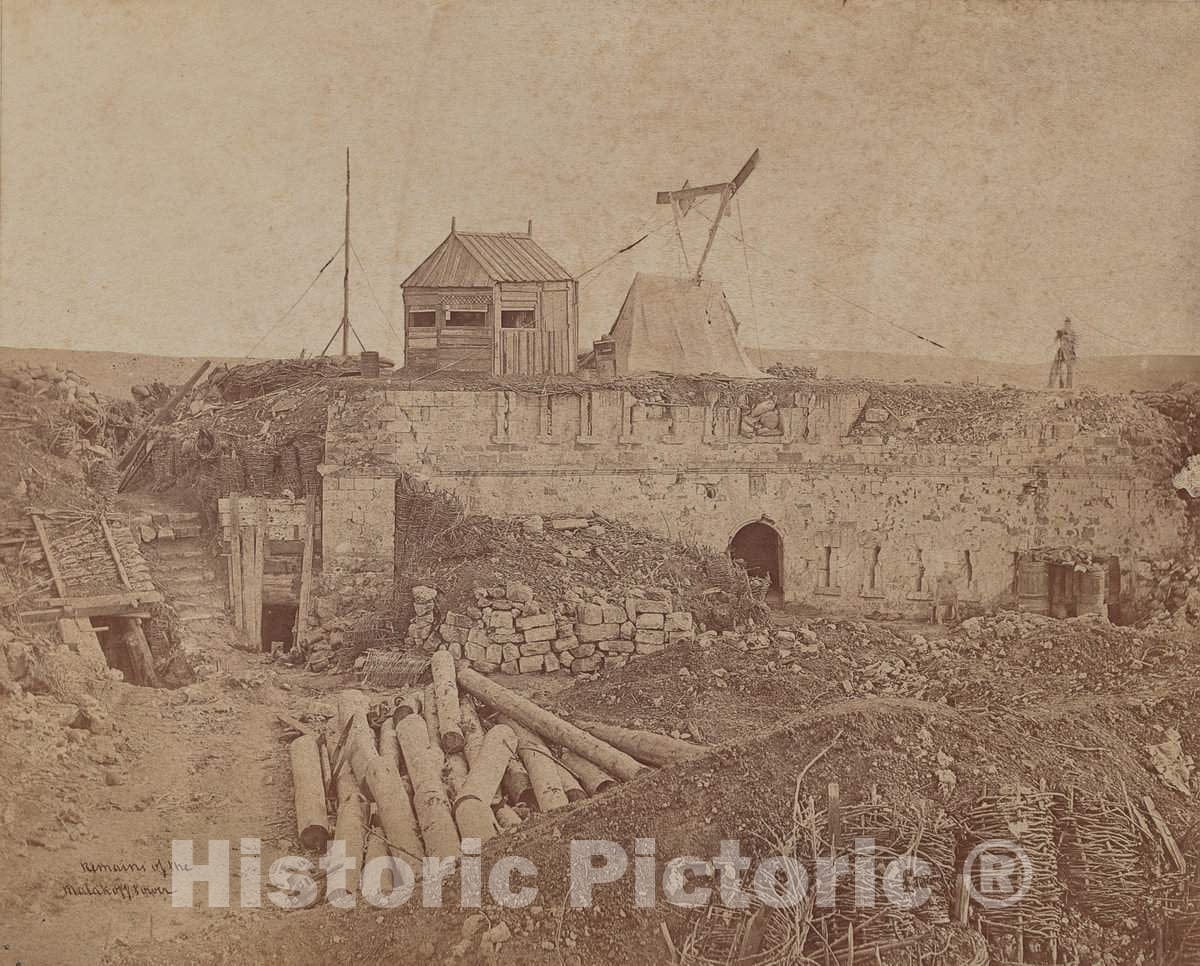 Art Print : James Robertson, Remains of The Malakoff Tower, 1855-1856 - Vintage Wall Art