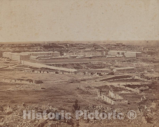 Art Print : James Robertson, Panorama of Sebastopol No. 1, 1855-1856 - Vintage Wall Art