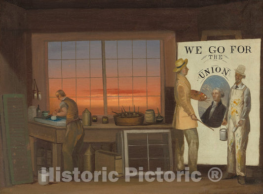 Art Print : We Go for The Union, c.1845 - Vintage Wall Art