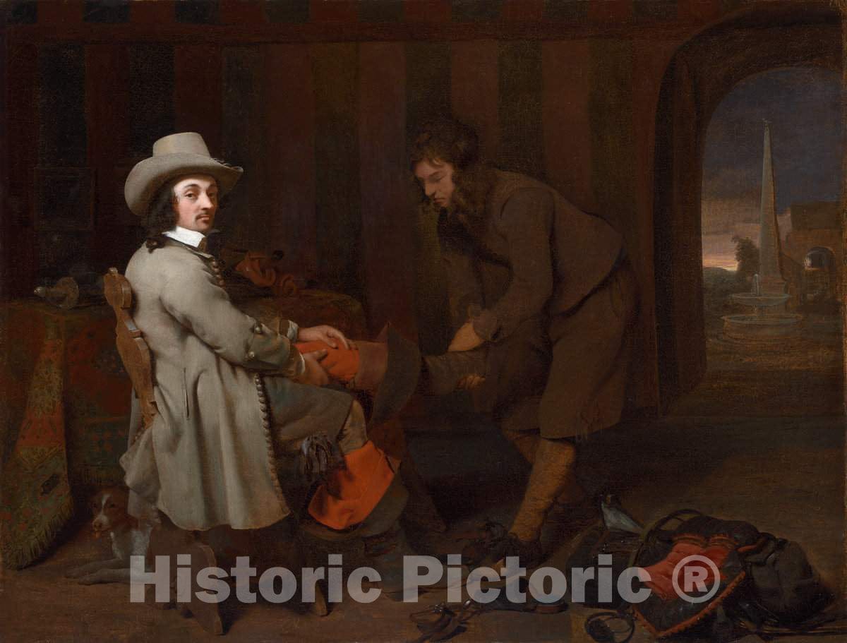 Art Print : Michael Sweerts, Anthonij de Bordes and His Valet, c. 1648 - Vintage Wall Art