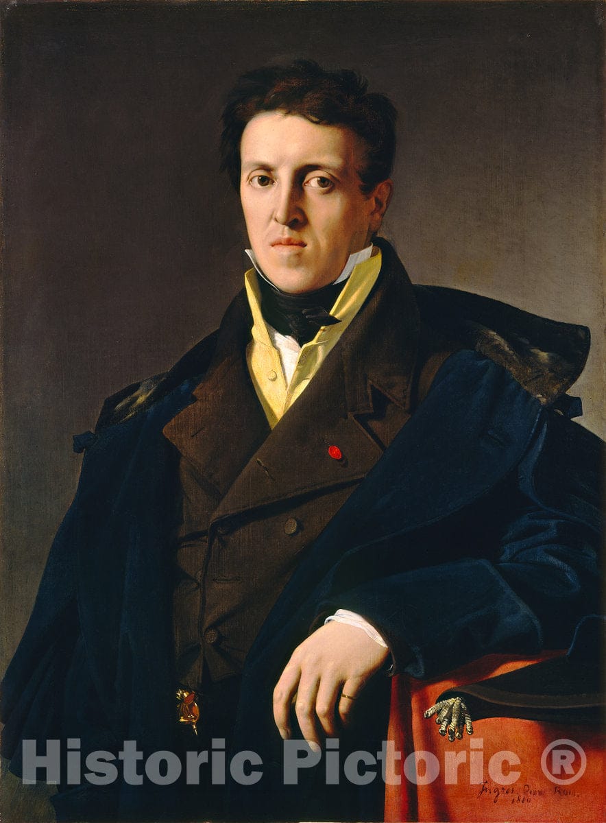 Art Print : Auguste-Dominique Ingres, Marcotte d'Argenteuil, 1810 - Vintage Wall Art