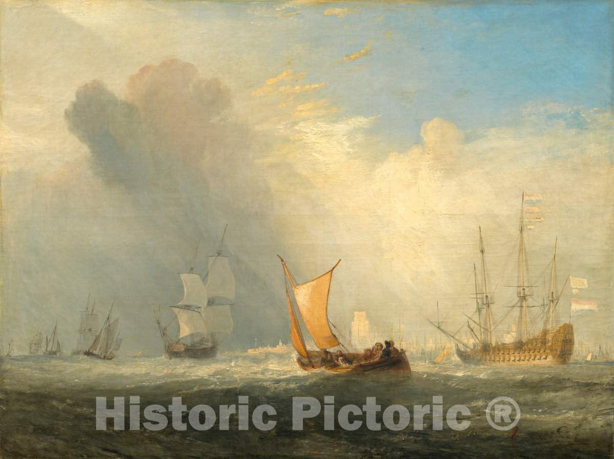 Art Print : Joseph Mallord William Turner, Rotterdam Ferry-Boat, 1833 - Vintage Wall Art