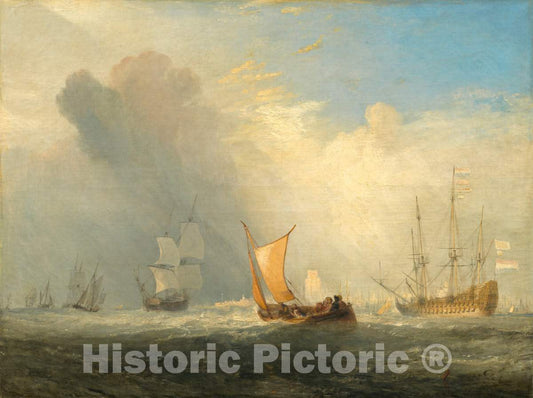 Art Print : Joseph Mallord William Turner, Rotterdam Ferry-Boat, 1833 - Vintage Wall Art