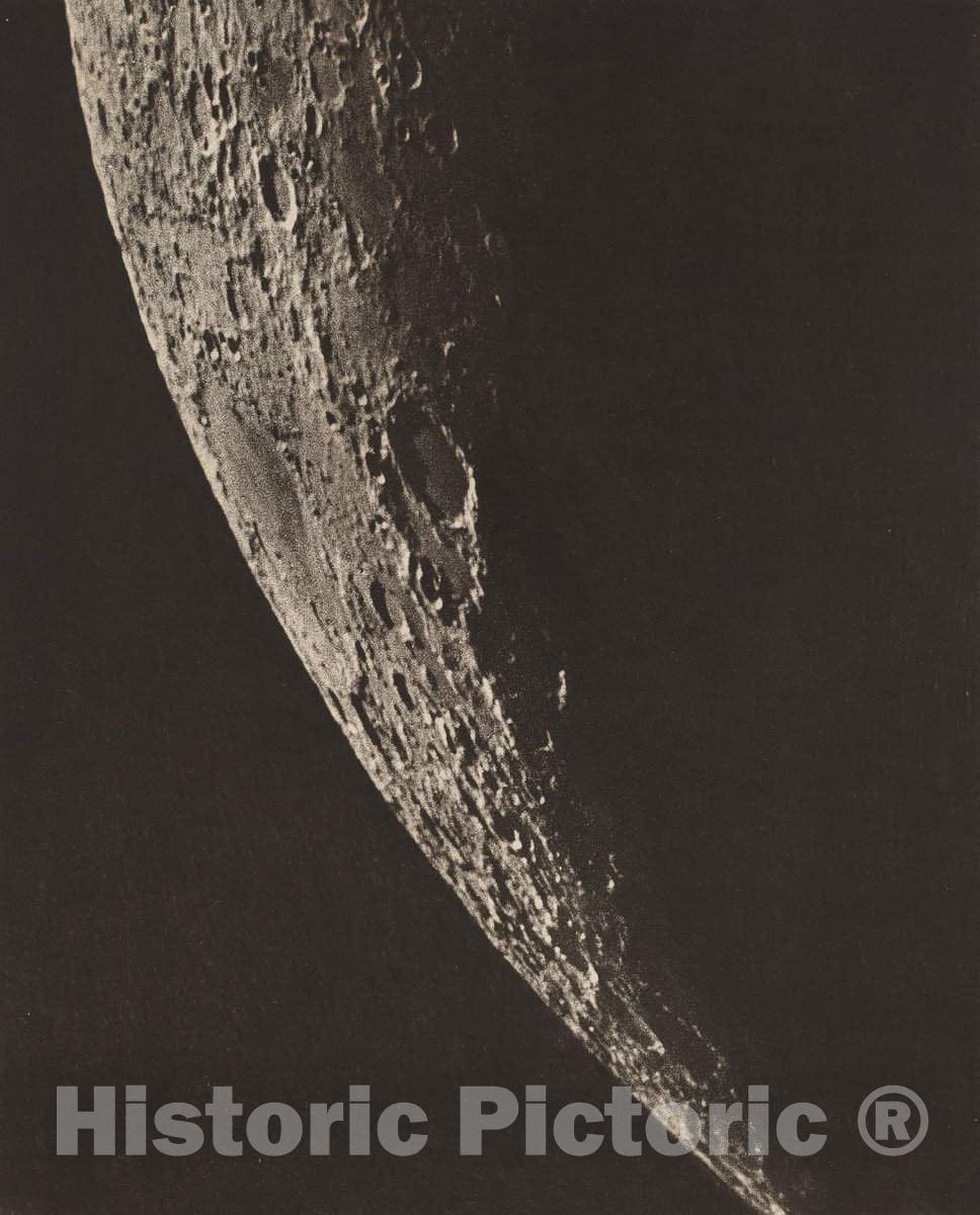Art Print : Charles le Morvan, Carte photographique de la Lune, 1909 - Vintage Wall Art
