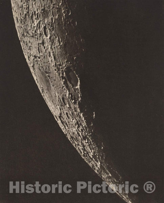 Art Print : Charles le Morvan, Carte photographique de la Lune, 1909 - Vintage Wall Art