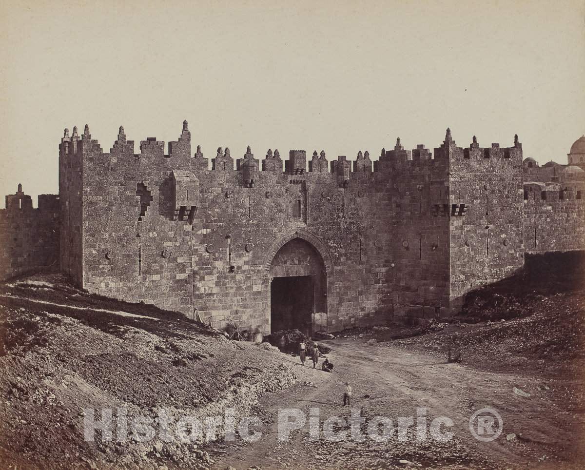 Art Print : Robertson, and Felice Beato, Porte de Damas, 1857 - Vintage Wall Art