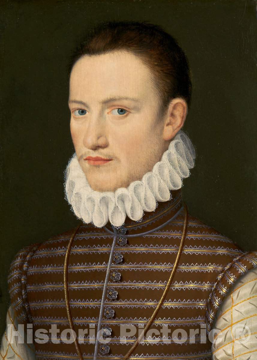 Art Print : Portrait of a Nobleman, c. 1570 - Vintage Wall Art