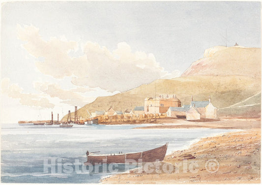 Art Print : Bulwer, Portland Castle, Dorset, c.1836 - Vintage Wall Art