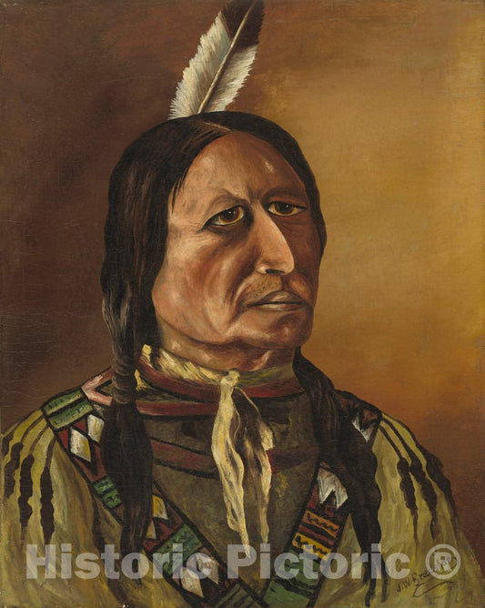 Art Print : J.W. Bradshaw, Plains Indian, Fourth Quarter 19th Century - Vintage Wall Art
