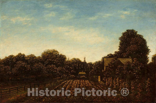 Art Print : Ralph Albert Blakelock, The Artist's Garden, c.1884 - Vintage Wall Art