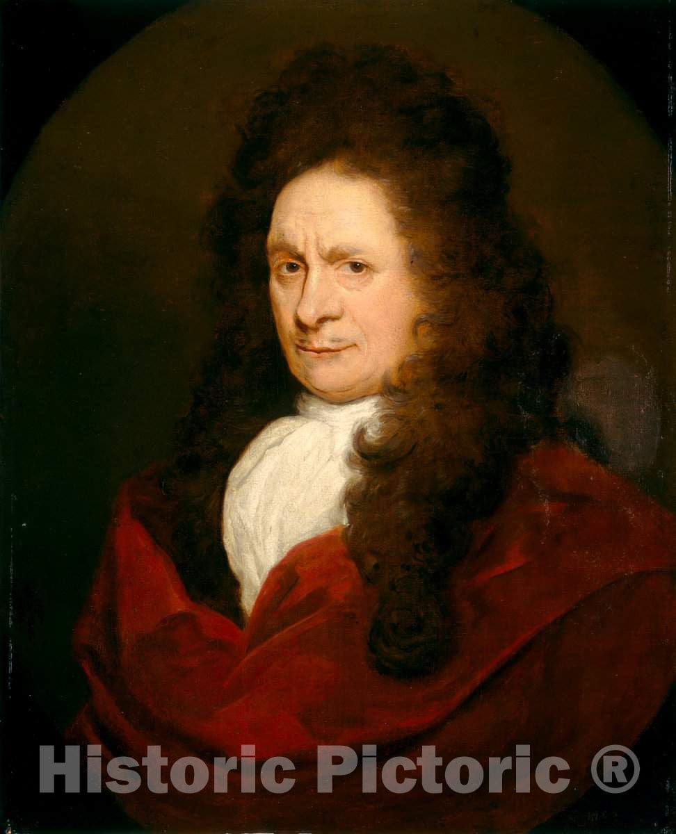 Art Print : Portrait of a Man, Late 17th Century - Vintage Wall Art