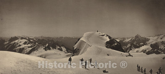 Art Print : Adolphe Braun, Summit of Mont Titlis, Switzerland, 1866 - Vintage Wall Art