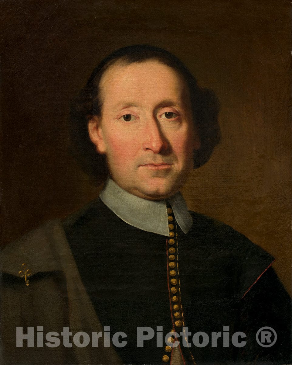 Art Print : Portrait of a Man, mid 17th Century - Vintage Wall Art