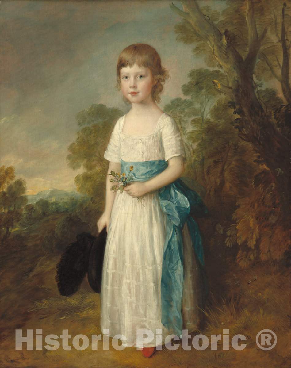 Art Print : Thomas Gainsborough, Master John Heathcote, c.1772 - Vintage Wall Art