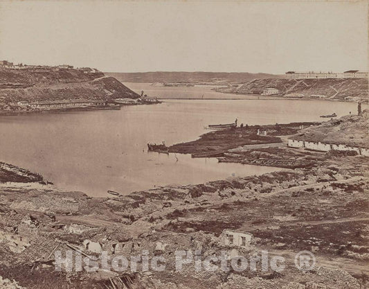 Art Print : James Robertson, Sebastopol, View of Harbor, 1855-1856 - Vintage Wall Art