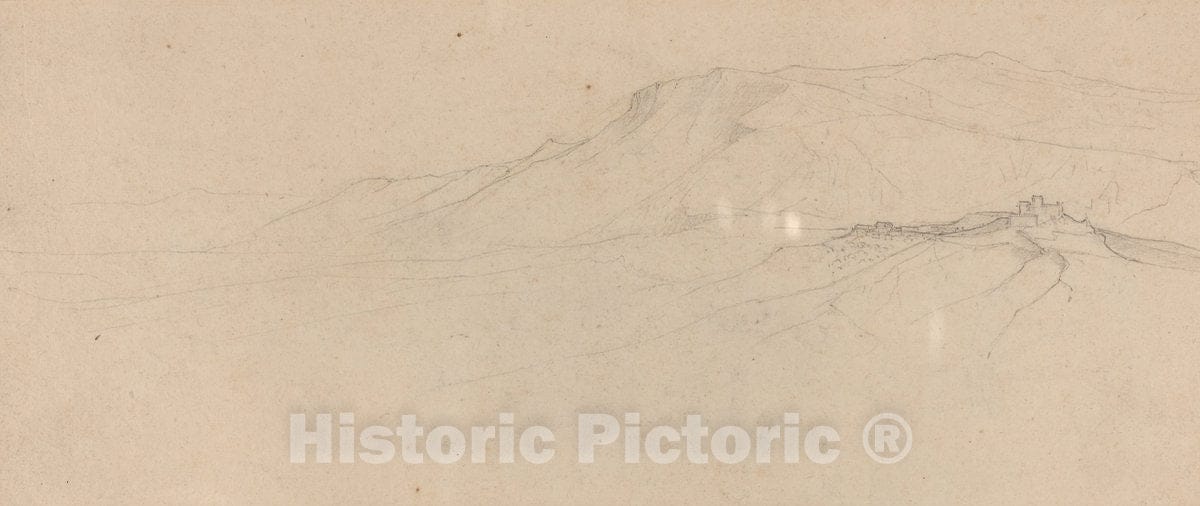 Art Print : Friedrich SalathÃ©, Italian Mountain Landscape - Vintage Wall Art