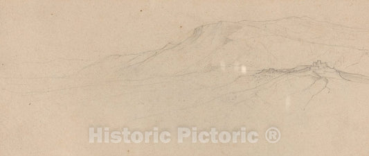 Art Print : Friedrich SalathÃ©, Italian Mountain Landscape - Vintage Wall Art