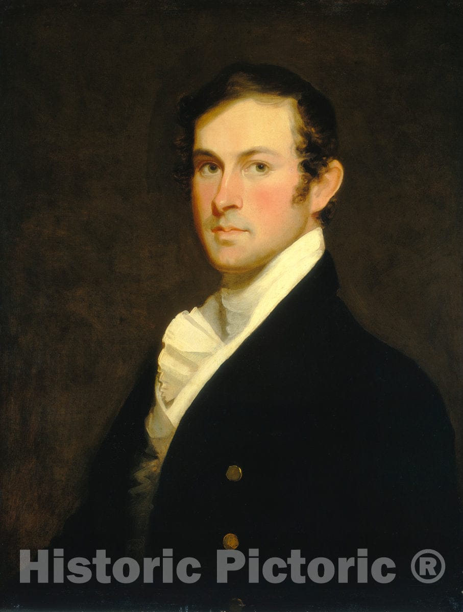 Art Print : Matthew Harris Jouett, Augustus Fielding Hawkins, c. 1820 - Vintage Wall Art