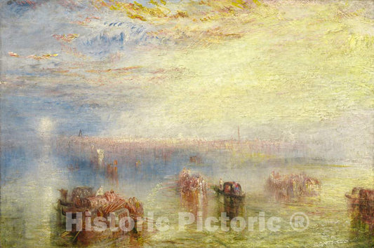 Art Print : Joseph Mallord William Turner, Approach to Venice, 1844 - Vintage Wall Art